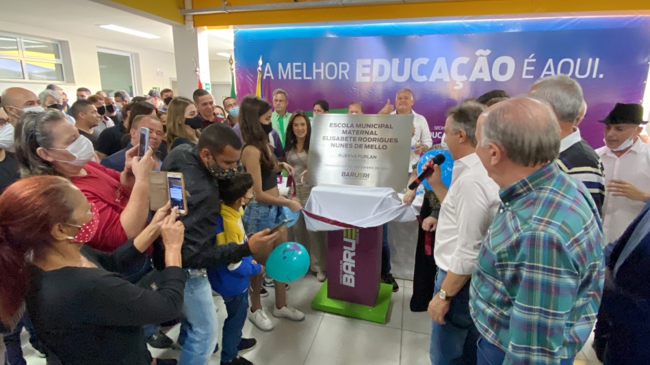 Rubens Furlan entrega Maternal no Jardim Líbano e anuncia UBS