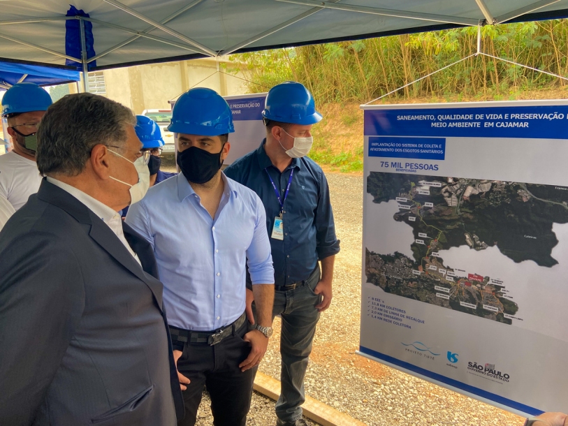 Avança construção da Estação de Tratamento de Esgoto de Cajamar