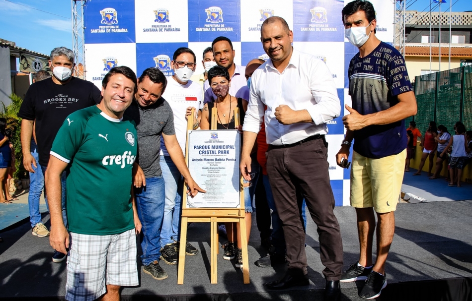Marcos Tonho entrega moderno Parque Municipal do Cristal Park