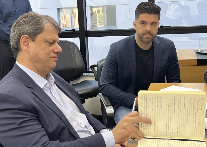 Danilo se reúne com Ministro da Infraestrutura Tarcísio de Freitas