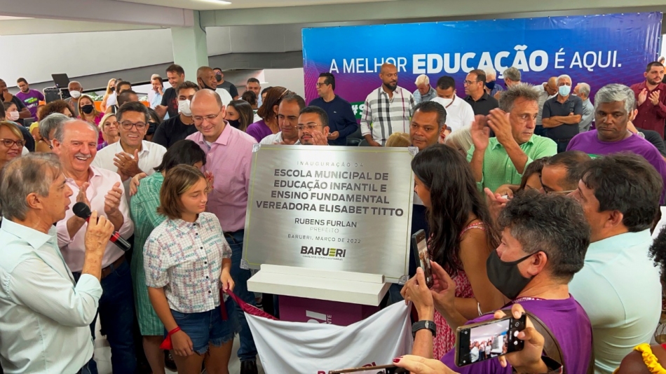 Prefeito Rubens Furlan entrega nova EMEIEF no Jardim Belval