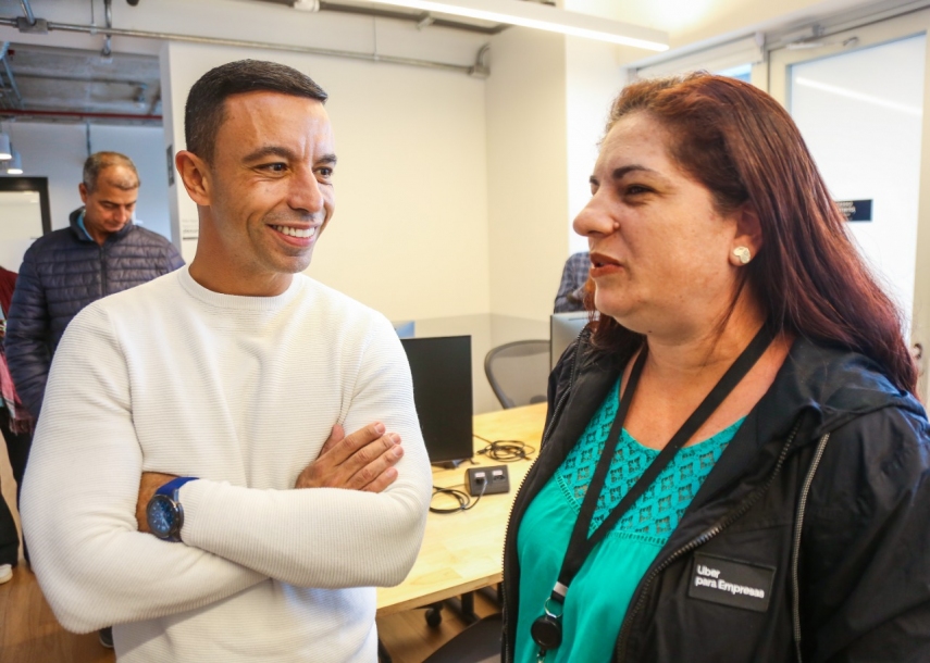 Rogério Lins visita instalações da UBER na região central de Osasco