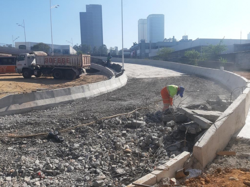 Alça de saída da ponte Akira Hashimoto facilitará acesso para Alphaville
