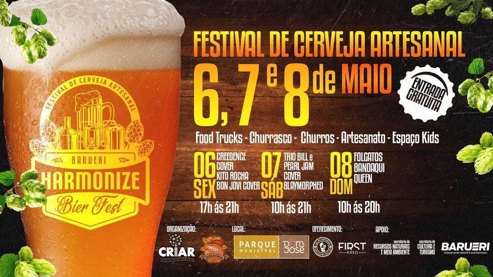 Festival de cerveja artesanal inicia nesta sexta-feira em Barueri