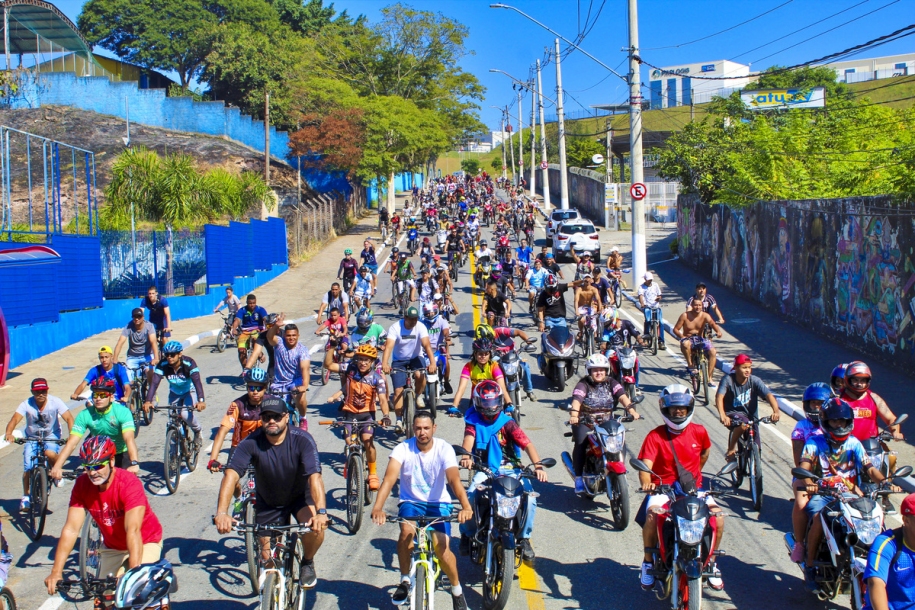 Passeio ciclístico em Cajamar reuniu mais de 2 mil ciclistas 