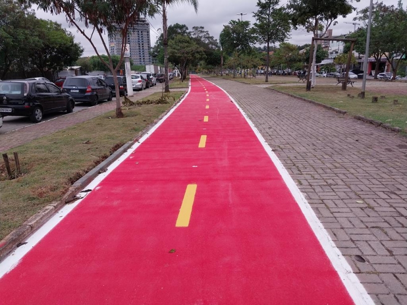 Barueri realiza Implementação da 1ª etapa de ciclofaixa na Aldeia 