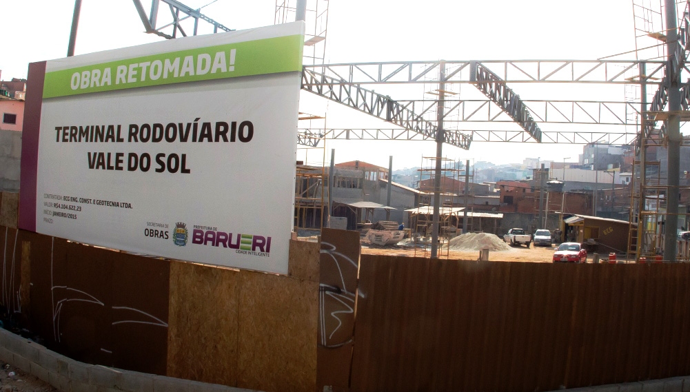 Obras do Novo Terminal de Ônibus do Vale do Sol estão em andamento
