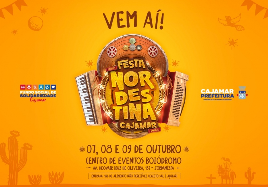 Cajamar irá promover 1ª Festa Nordestina no mês de outubro