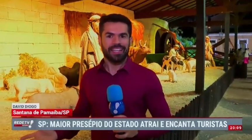 Presépio de Santana de Parnaíba foi destaque na Rede Tv 