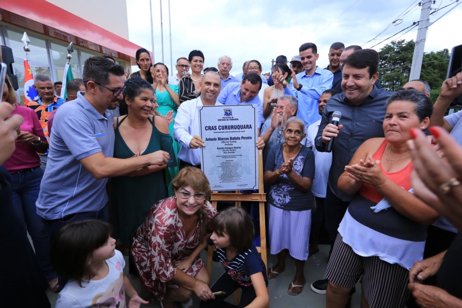 Prefeito Marcos Tonho inaugura CRAS do Cururuquara