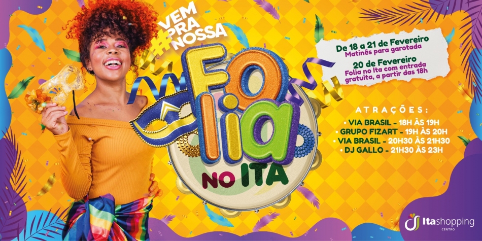 Itapevi terá Carnaval no Ita Shopping Centro