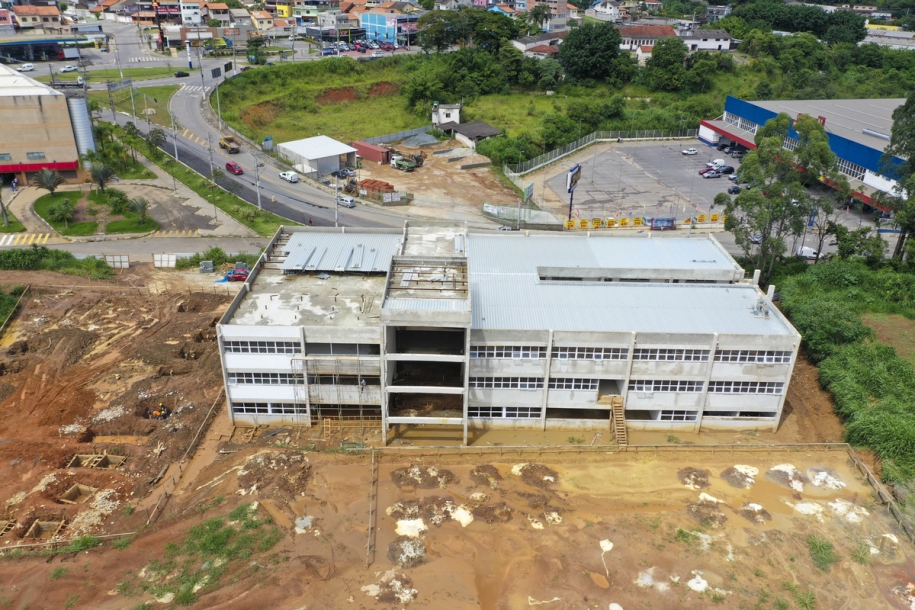 Avançam obras de construção do Campus de Logística e Tecnologia de Cajamar