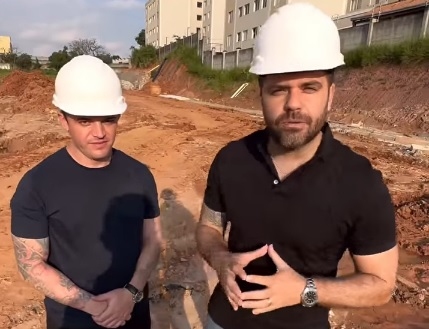 Danilo Joan vistoria obras que estão sendo realizadas em Cajamar 