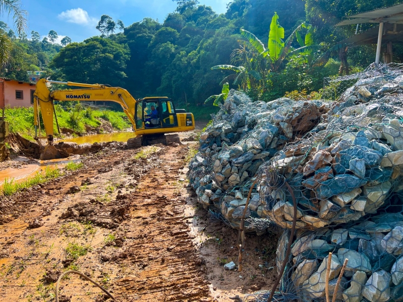 Começam obras do Piscinão para conter enchentes no bairro Cimiga