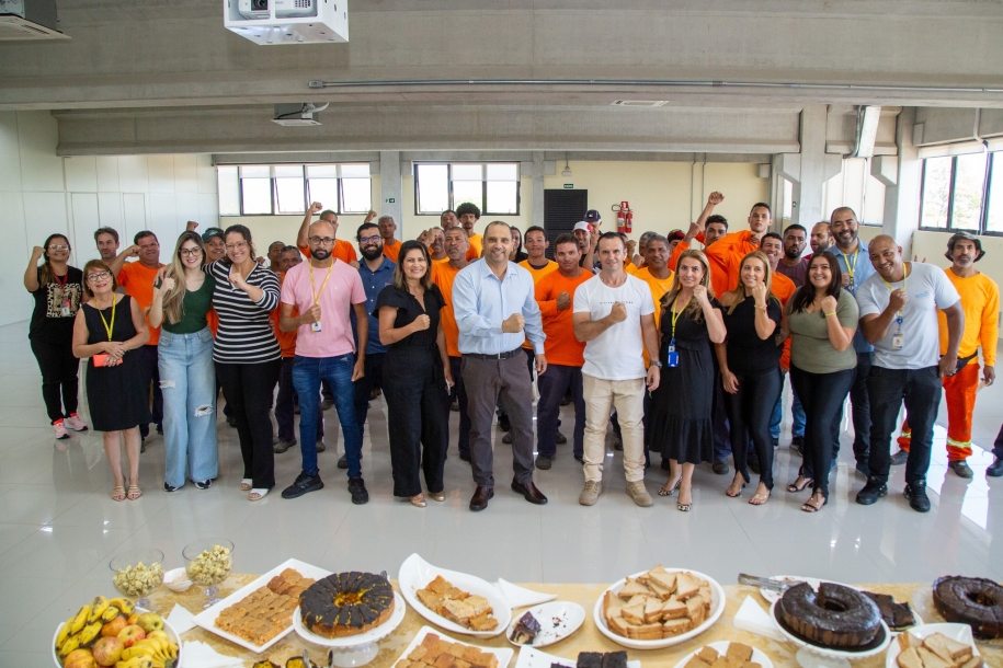 Marcos Tonho promove café da manhã para funcionários da Vigent