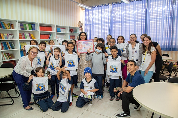 Alunos de Parnaíba desenvolvem atividades durante Semana da Saúde na Escola