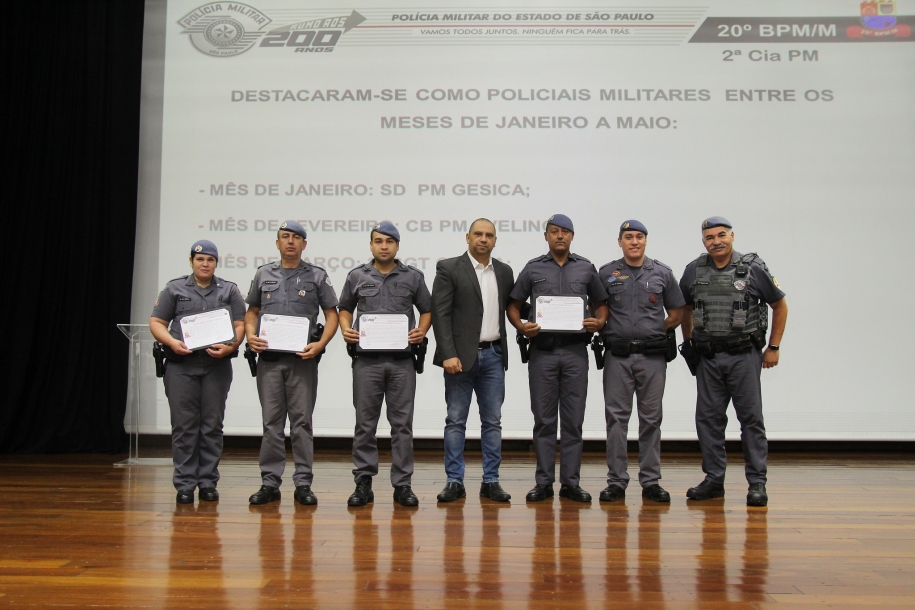 Marcos Tonho prestigia solenidade de valorização da 2ª Cia 20º Batalhão da Polícia Militar 