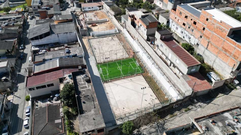 Avançam obras do Parque do Pq. dos Eucaliptos, na região da Fazendinha