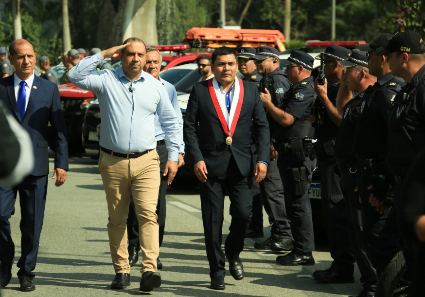 Marcos Tonho recebe delegação peruana para troca de experiências em segurança pública