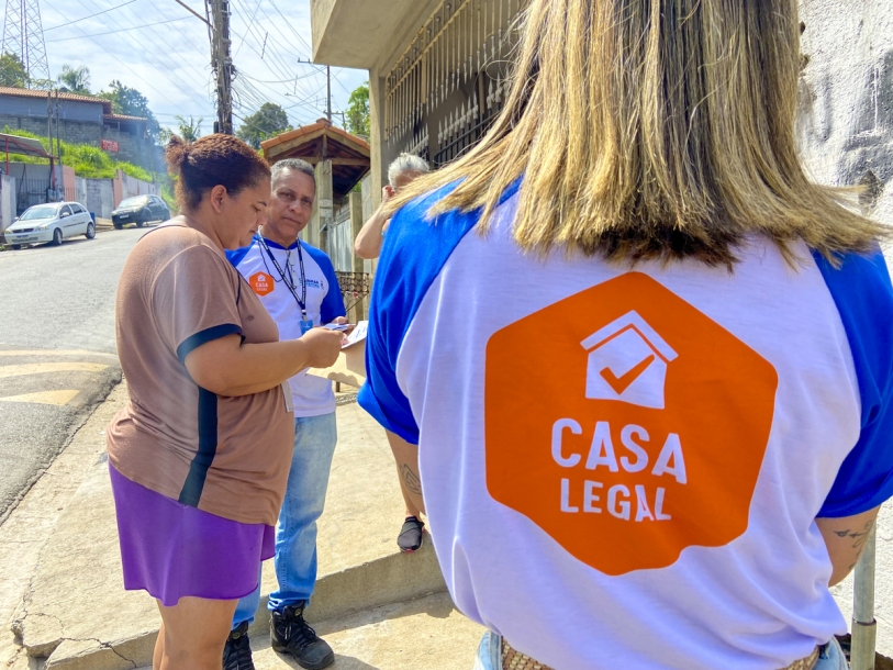 Habitação de Cajamar realiza selagem e cadastramento no bairro Santa Terezinha