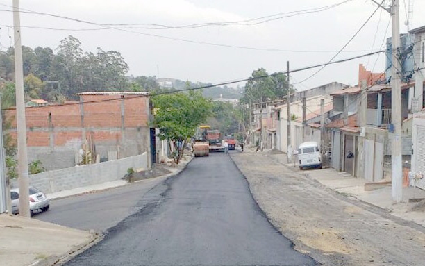Obras de recapeamento estão sendo feitas no Jd. Primavera