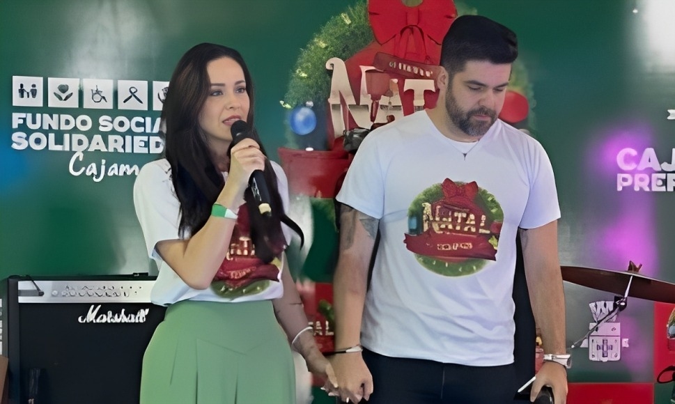 Danilo Joan e Nadja Haddad celebram noite de Natal com famílias cajamarenses