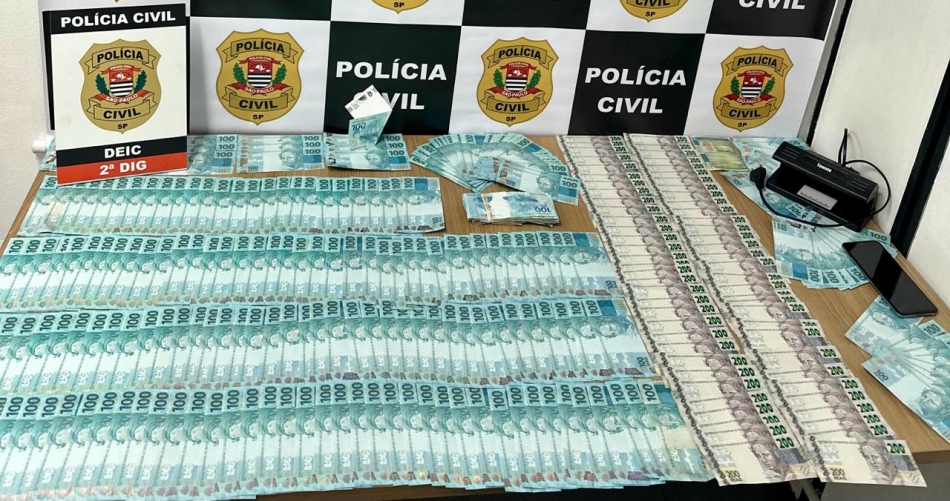 Polícia Civil prende um e apreende R$ 49 mil em cédulas falsas no centro de São Paulo