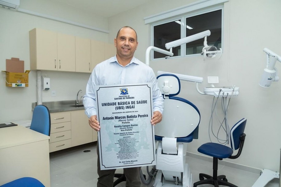 Marcos Tonho inaugura Unidade Básica de Saúde do Ingaí em Santana de Parnaíba