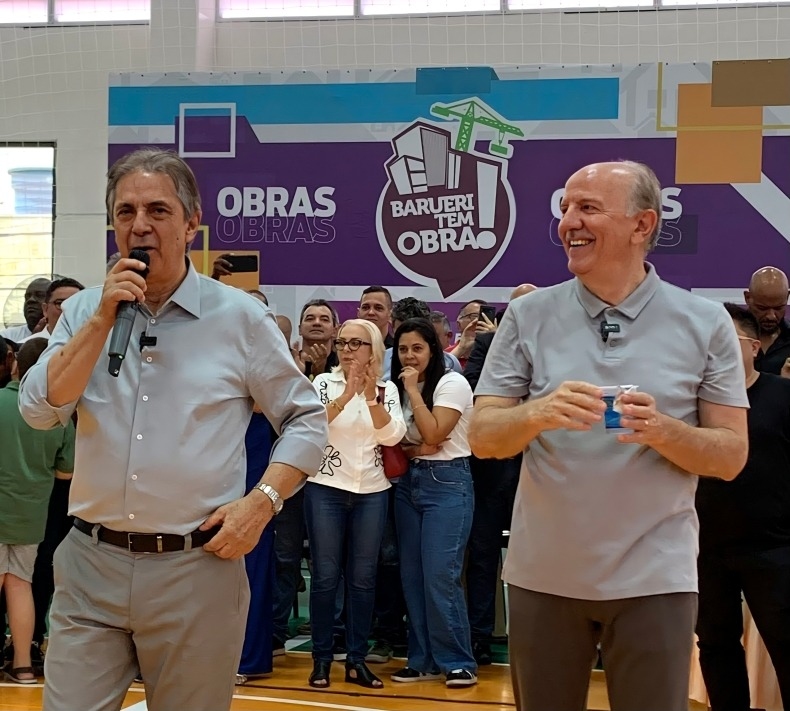 Rubens Furlan e Beto Piteri inauguram nova escola no Engenho Novo em Barueri 