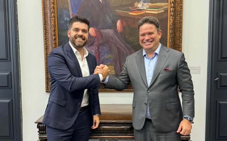 Danilo Joan busca investimentos com o secretário da Casa Civil Arthur Lima 
