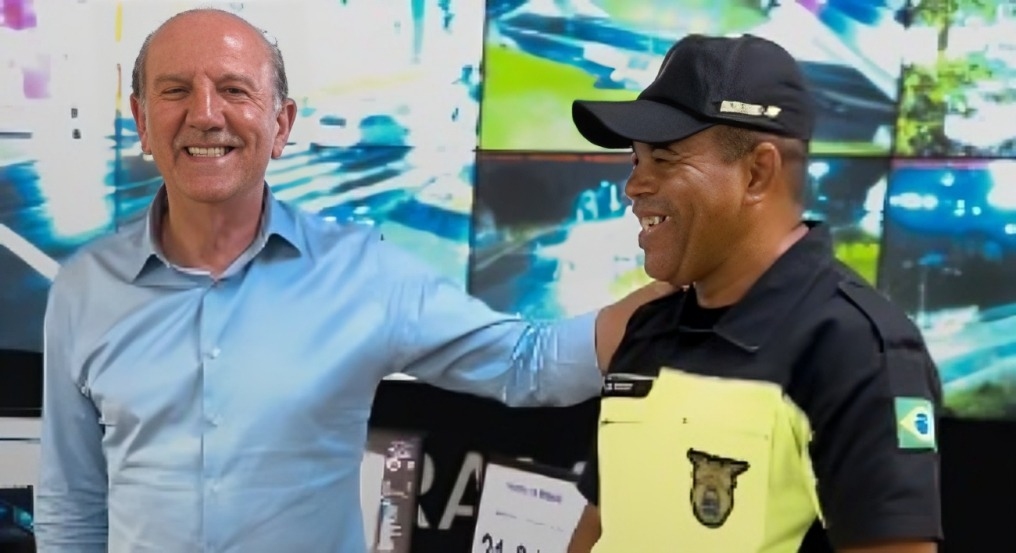 Beto Piteri reforça compromisso com a segurança em visita à Central de Monitoramento