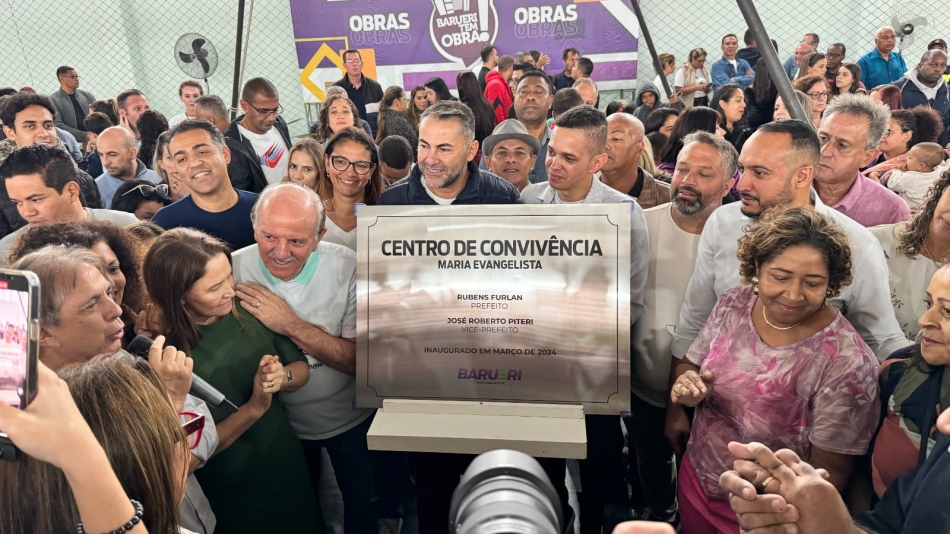 Furlan e Piteri inauguram o Centro de Convivência do Jardim Mutinga 