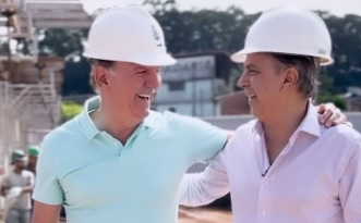 Furlan e Piteri vistoriam obras do novo Centro de Convivência do Jardim São Pedro