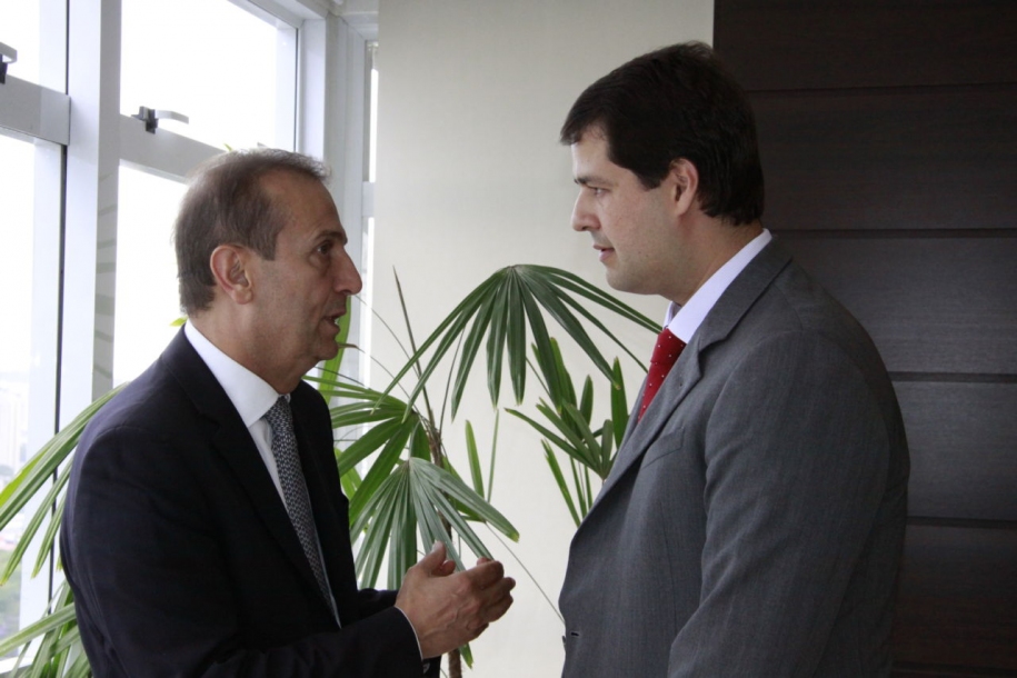 Luiz Fernando e Miguel Haddad falam sobre recursos federais em Jundiaí