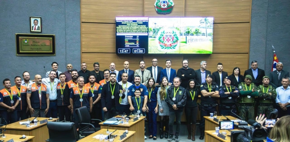 Câmara de Cajamar reconhece trabalho de cajamarenses no Rio Grande do Sul