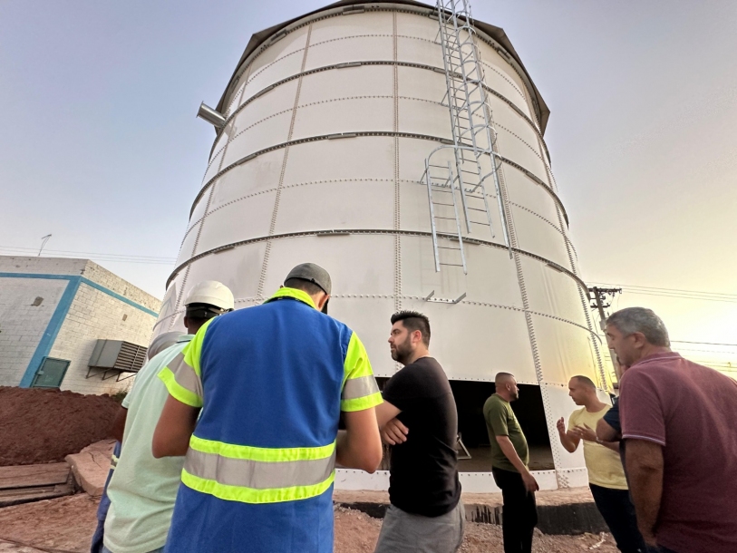 Danilo Joan vistoria obras do novo reservatório de água do Polvilho 