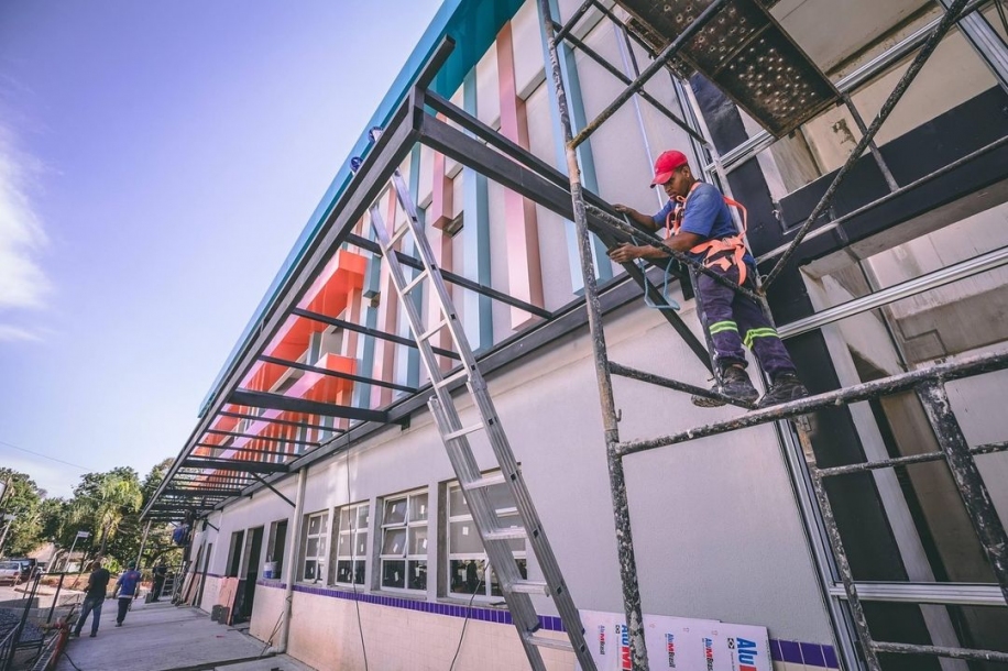 Avançam obras de construção do novo Colégio Chácara Solar II em Santana de Parnaíba