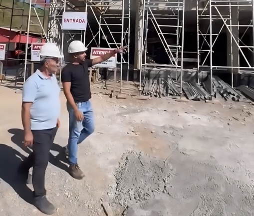 Vereador Tarcisio do Mercado vistoria obras da Nova Maternidade de Cajamar