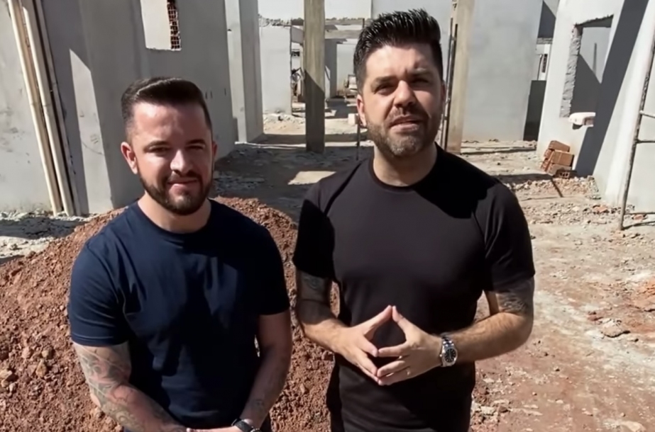 Danilo Joan vistoria obras de construção da nova Creche no Portal dos Ipês