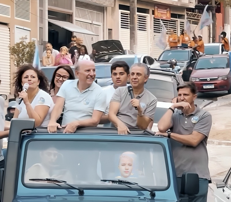 Rubens Furlan e Beto Piteri realizam caminhada pelo Jardim Belval