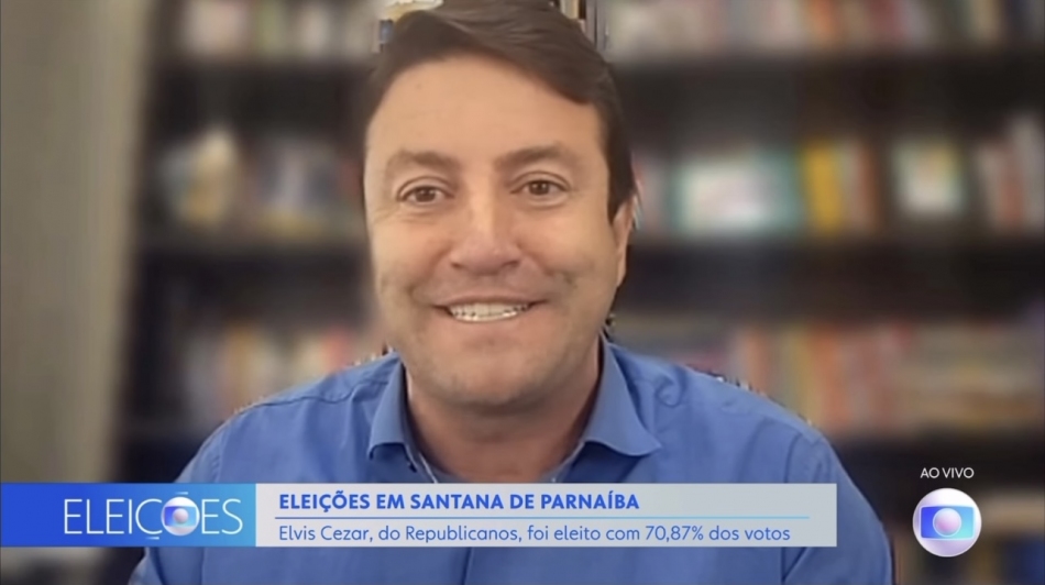 Após eleições, Elvis Cezar participa de entrevista à TV Globo 