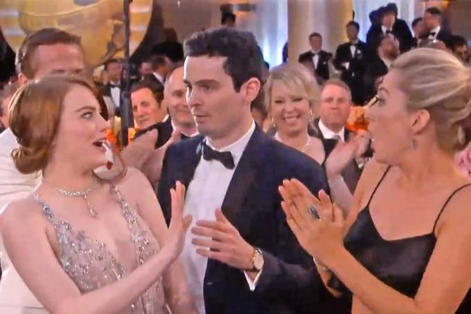 Emma Stone leva prêmio de momento mais constrangedor do Globo de Ouro