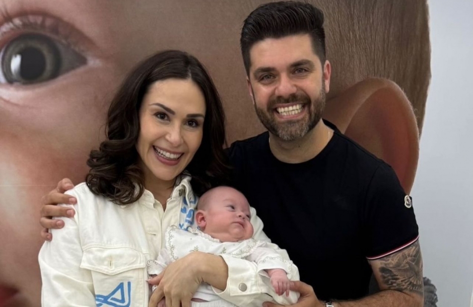 Danilo Joan e Nadja Haddad comemoram alta do filho após seis meses internado