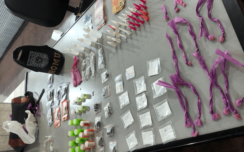 GCM de Jandira realiza 34° flagrante de tráfico de drogas em patrulhamento