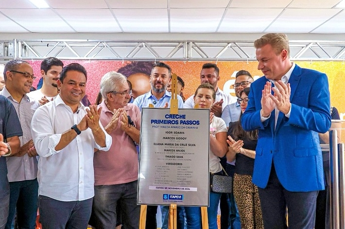 Igor Soares e Teco Godoy inauguram creche Primeiros Passos no Jardim Rosemary