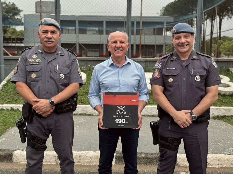 Beto Piteri e lideranças da PM discutem ações integradas de segurança para Barueri