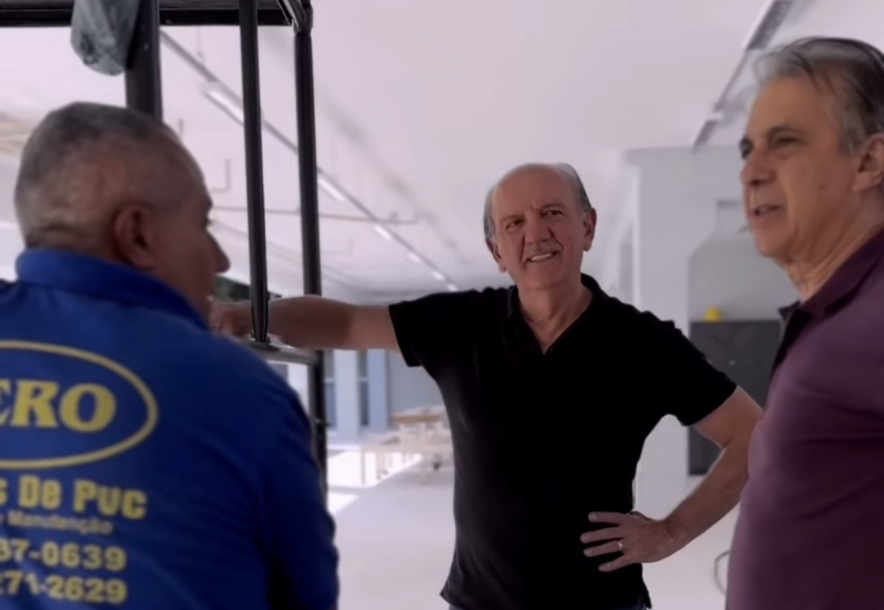 Rubens Furlan e Beto Piteri vistoriam obras da nova UBS do Parque Imperial