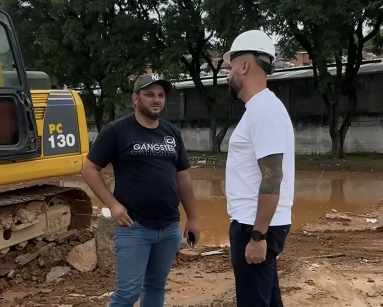 Gerson Pessoa acompanha obras da nova Escola do Futuro no Jardim D’Ávila