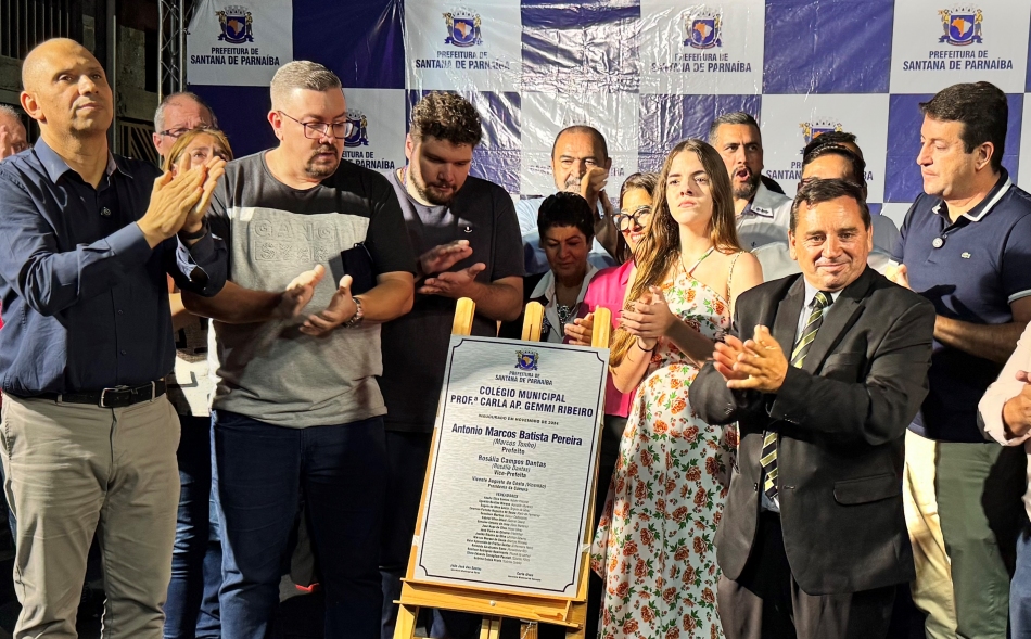 Marcos Tonho e Elvis Cezar inauguram o novo Colégio Municipal do bairro Colinas