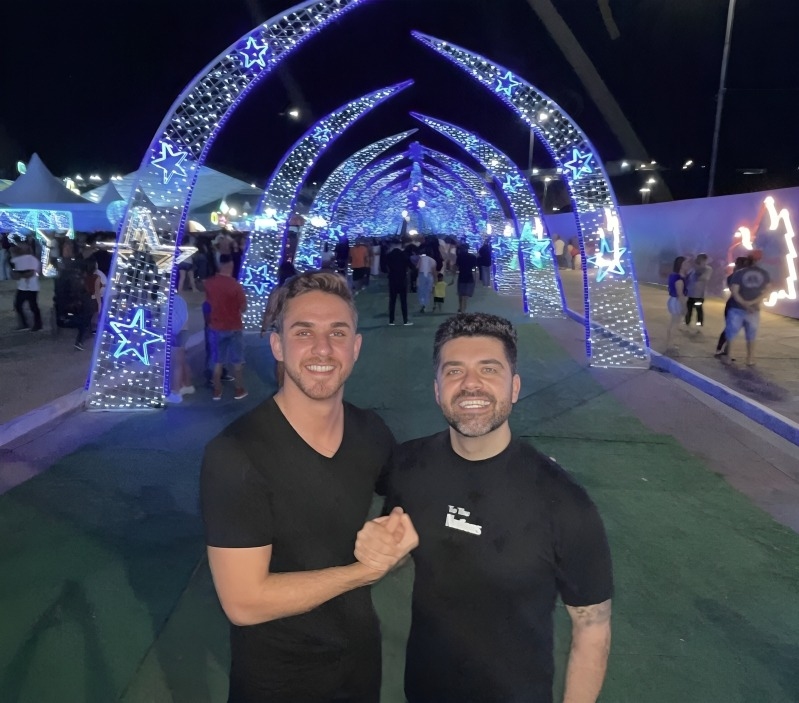 Danilo Joan e Kauãn Berto inauguram Natal Cajamar Feliz em Jordanésia